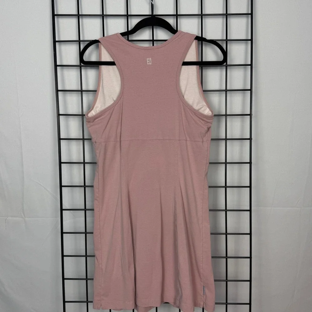 Nike Tennis Dress Womens L Mauve Pink Dri-FIT Racerback Sleeveless Activewear